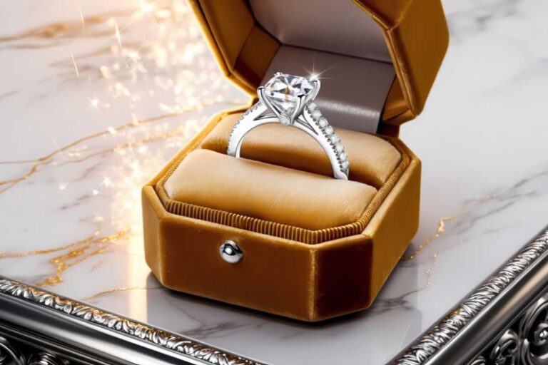 Anel de noivado com diamante ou brilhante Anel de noivado com diamante ou brilhante